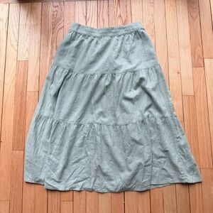 Matty m Green Maxi Skirt